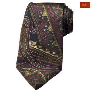 Halston Various Dark Colors 100% Italian Silk Tie 56" Long 4" Wide(ID150)